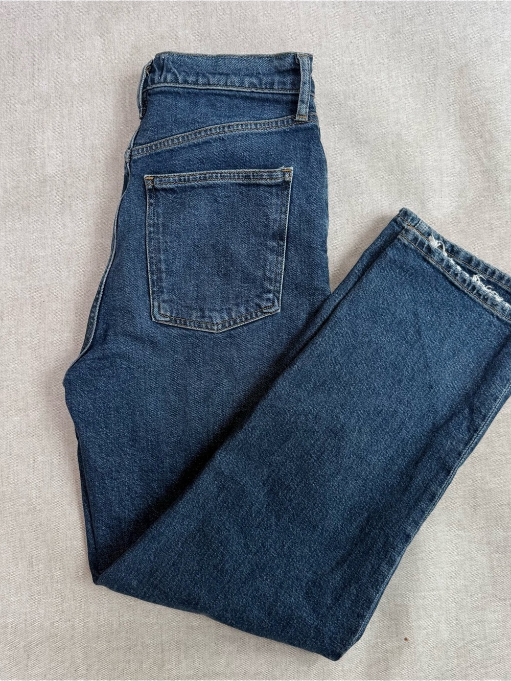 AGOLDE 90’s Pinch Crop Jeans Ripple Wash Size 27